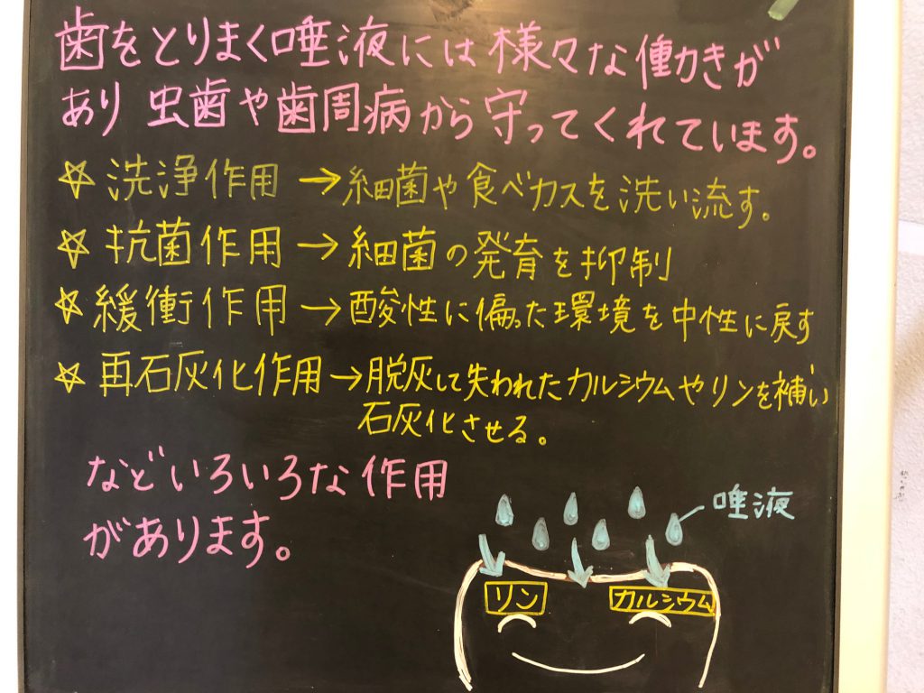 歯医者の一言（魔法の液体、唾液！）